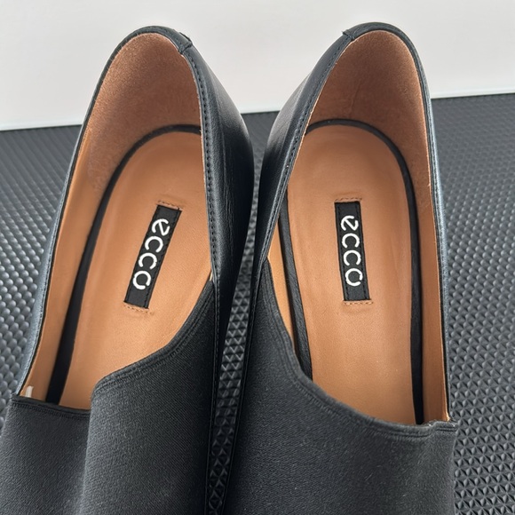 Ecco - Black Leather Women's Heels - 41 EU | 9.5-10 US - Picture 1 of 10